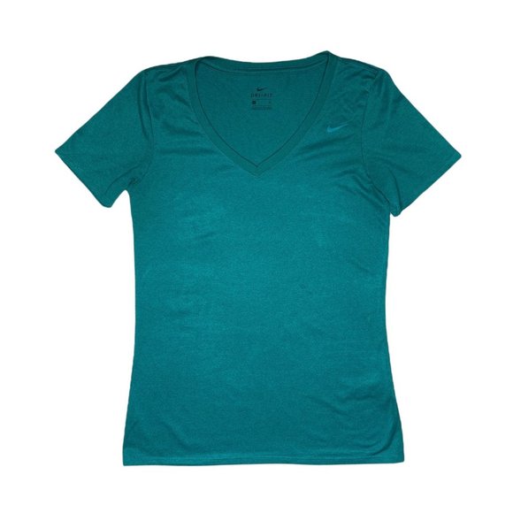 Nike Women's Dri-FIT V-Neck T-Shirt Tee - Picture 1 of 5